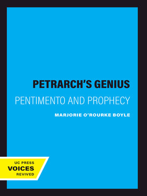 cover image of Petrarch's Genius